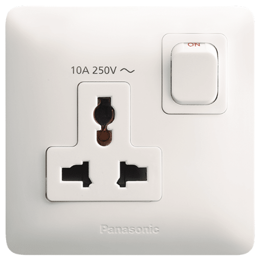 Picture of SWITCHED SOCKET 1 Gang 13A- Multistandard - Panasonic