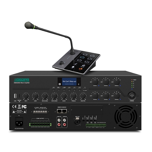 Picture of Digital Mixer Amplifier with Remote Paging Station - DSPPA