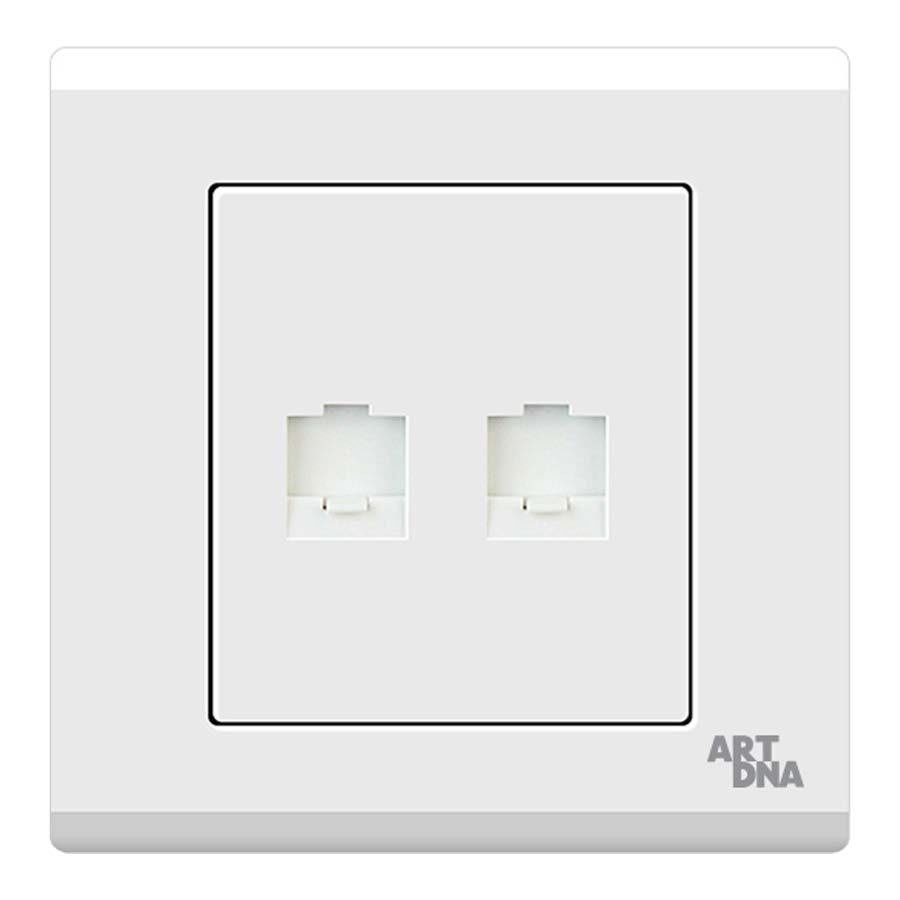 Double Computer Socket CAT6 - RJ 45 - ARTDNA. Saqr AKD